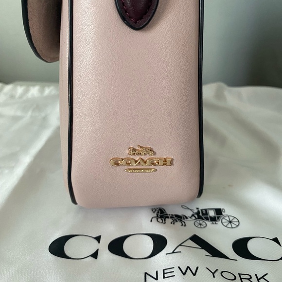 Coach Marlie Top Handle Satchel In Colorblock With Border Quilting - Picture 8 of 11